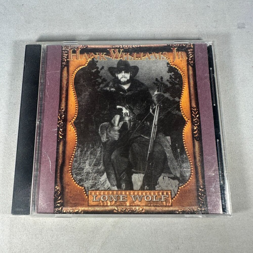 Hank Williams Jr. Lone Wolf CD 1990 Country Album By Curb Warner Bros.